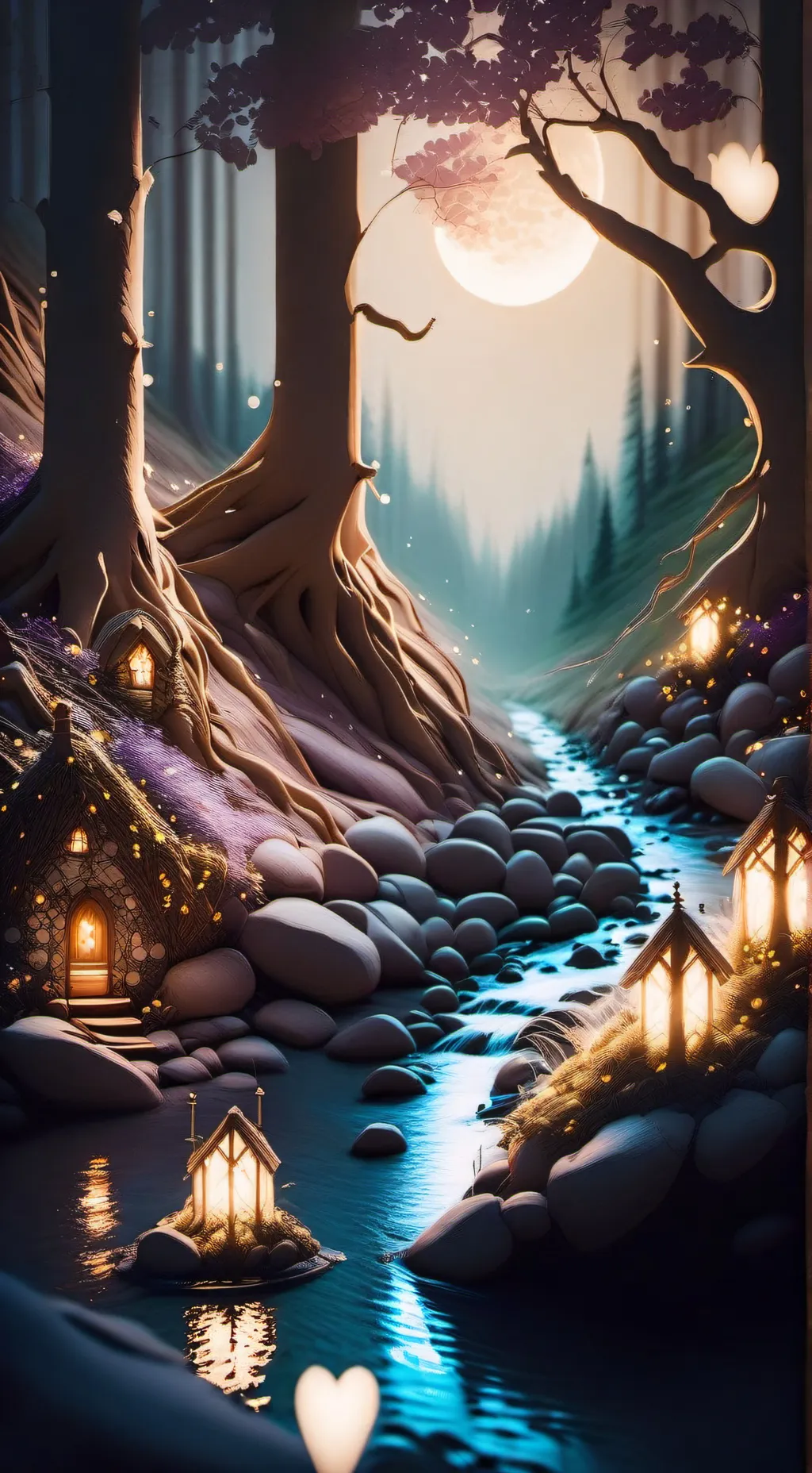 ai character: Enchanted Forest background