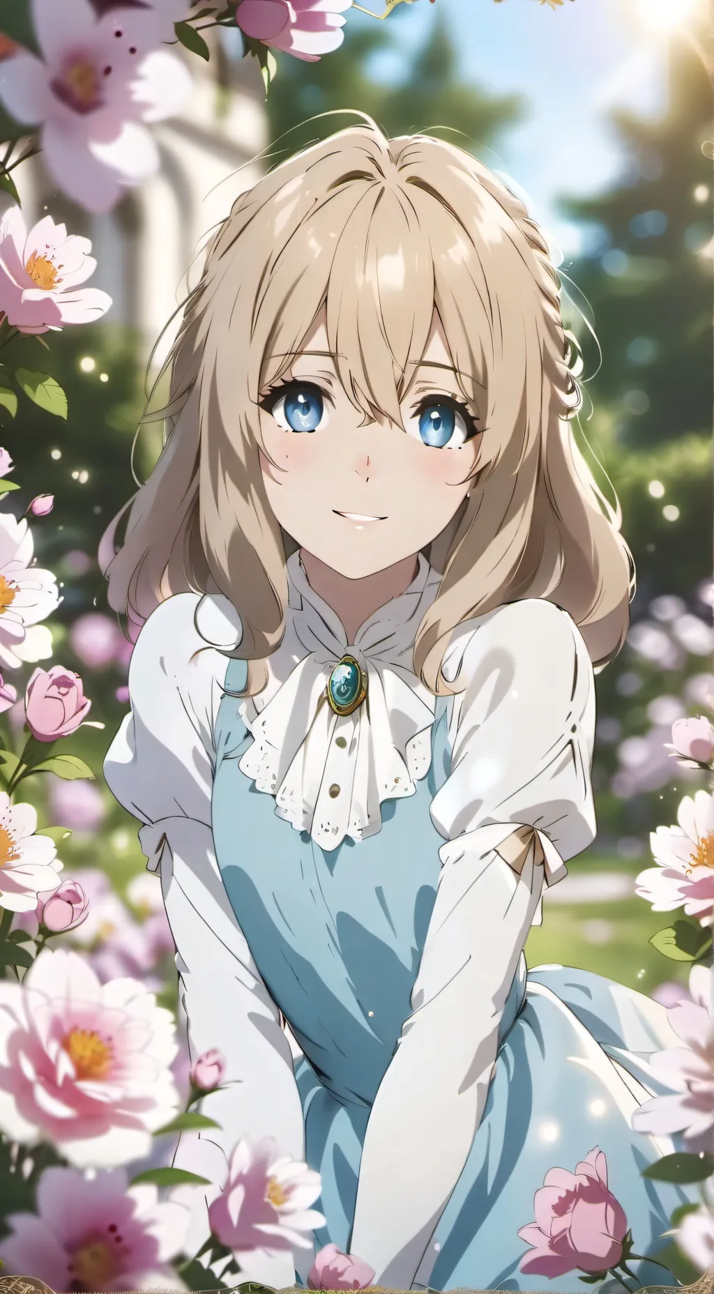 ai character: prettiest girl background