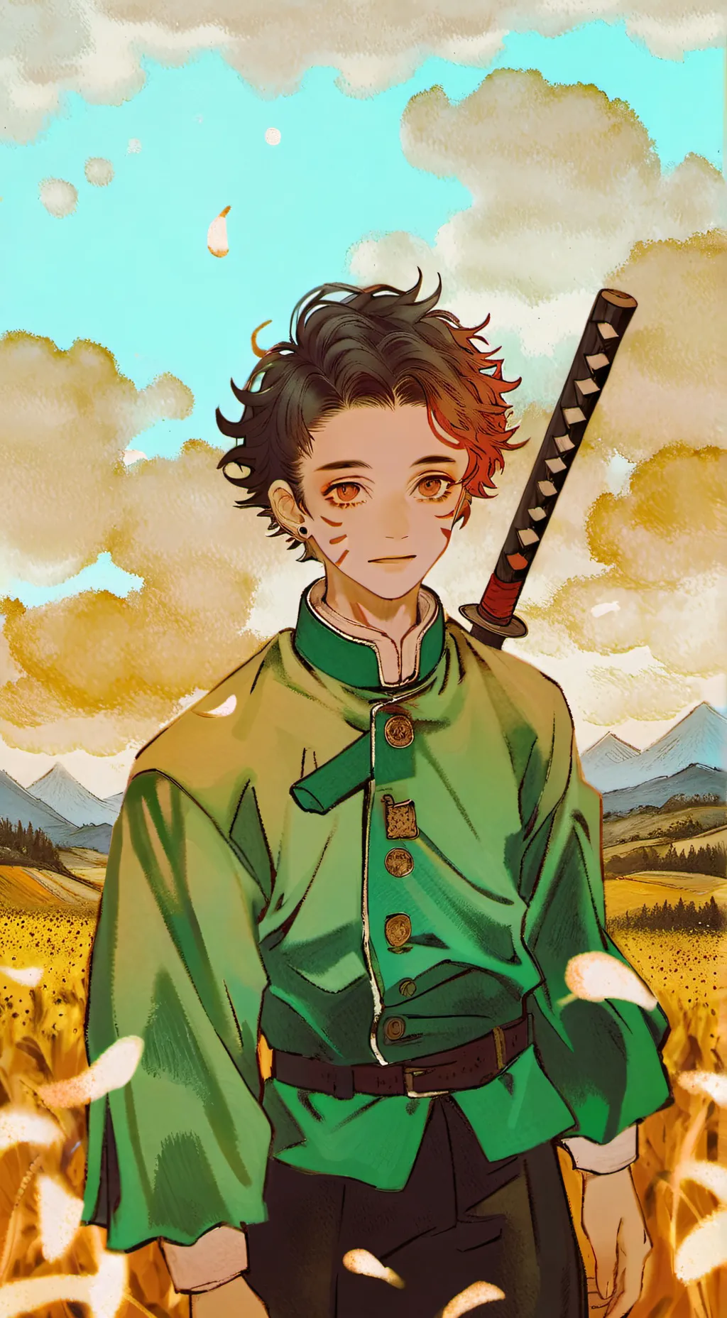 ai character: Kny blind date  background