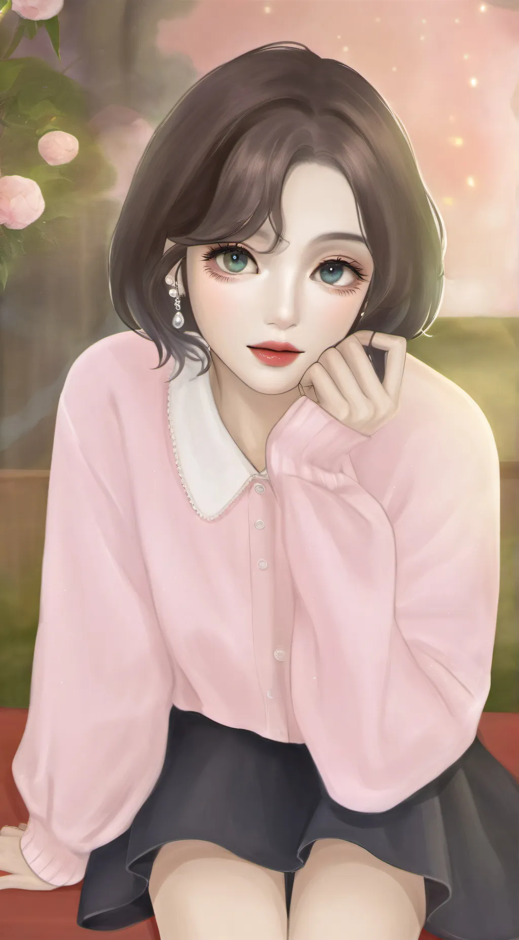 ai character: Lisa Paula Simson background