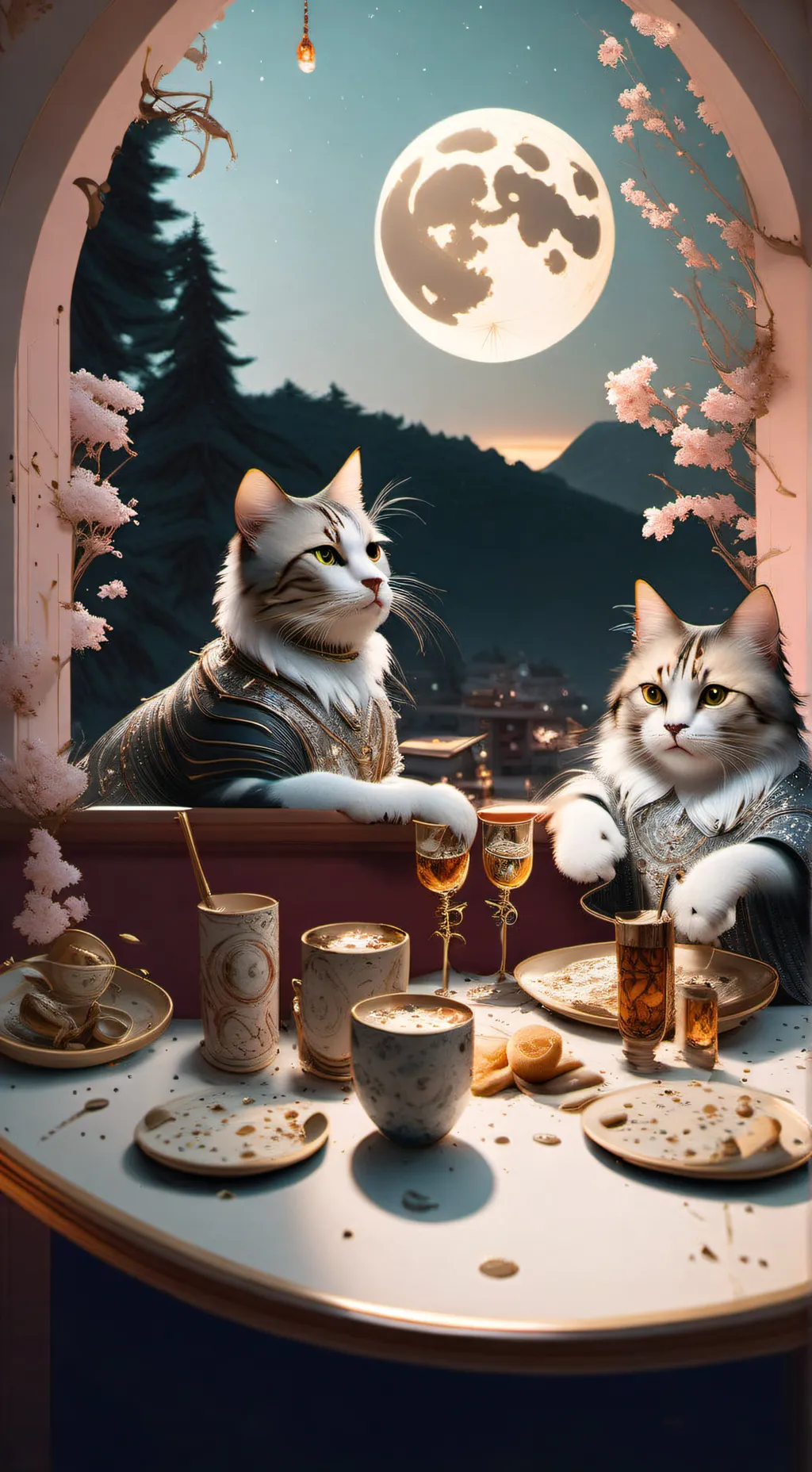 ai character: MD bar gone to far background