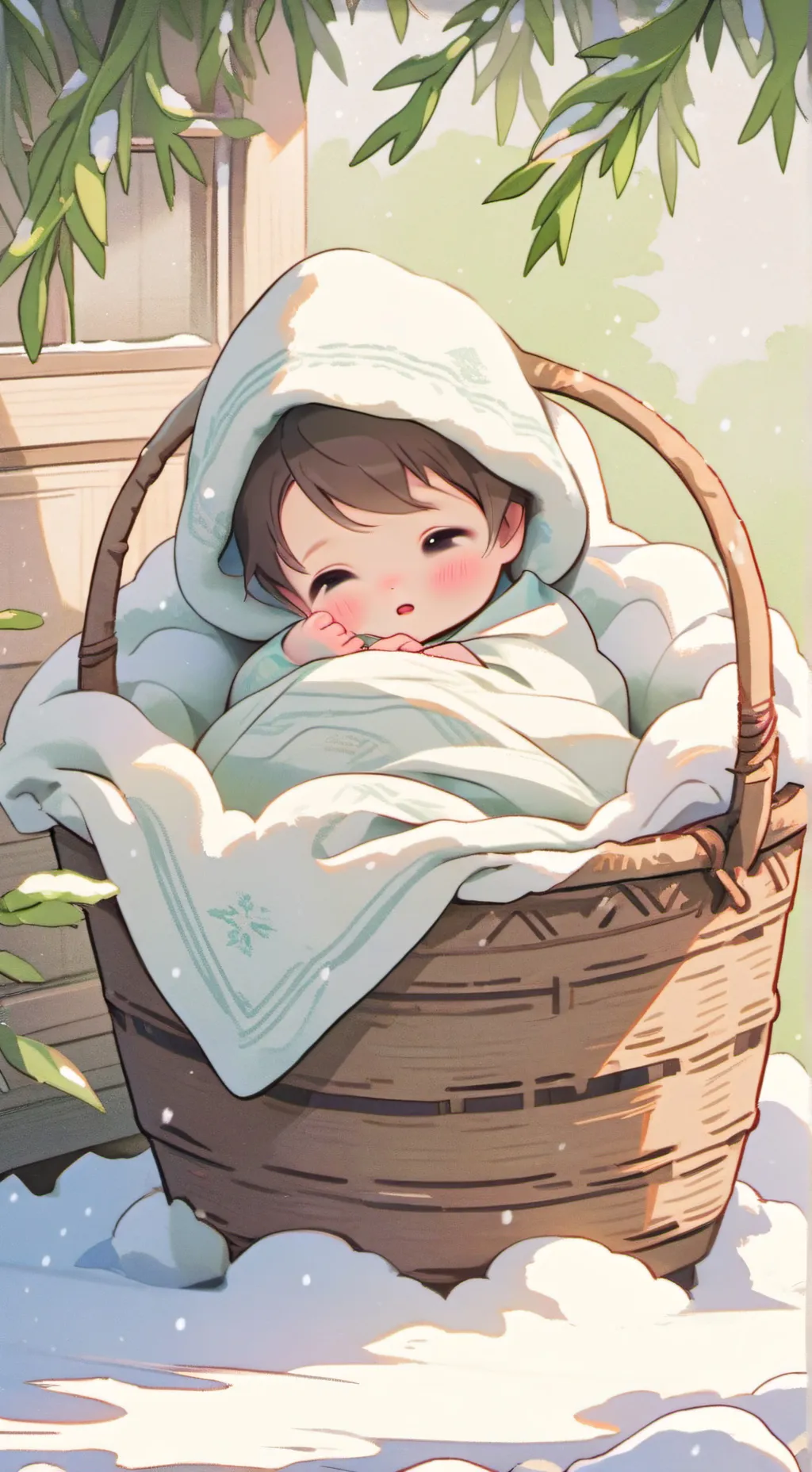 ai character: wiwi❤️💚 background