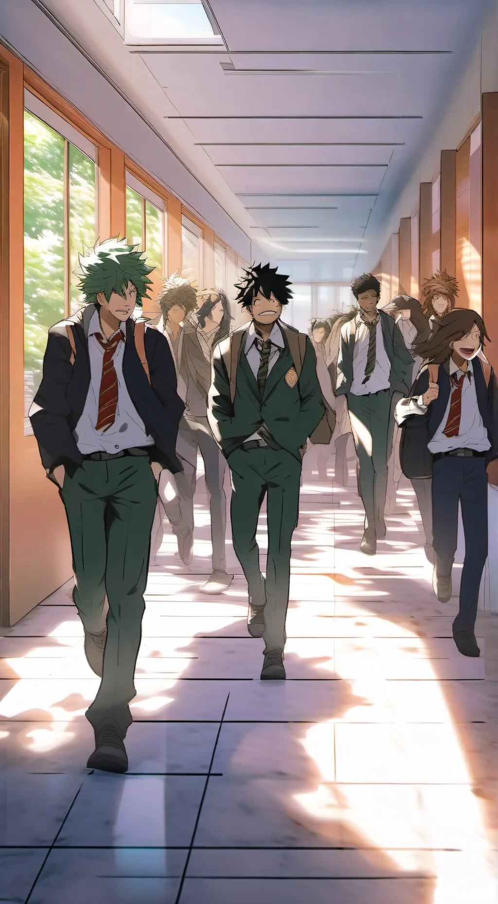 ai character: MHA escola  background