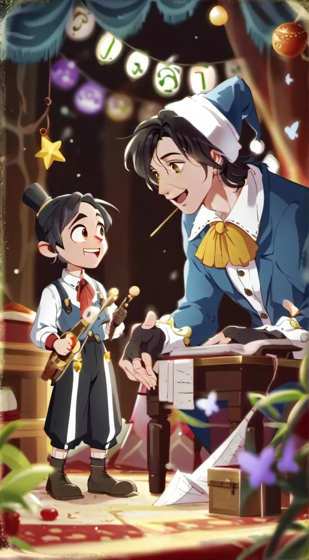 ai character: Pinocchio background