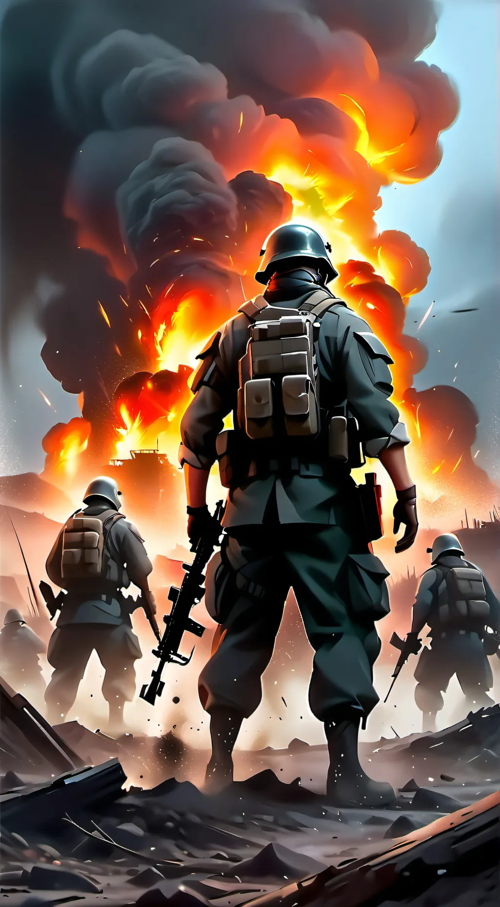 ai character: WW3 WORLD WAR 3! background