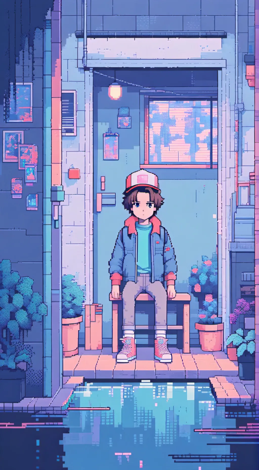 ai character: Stranger things background