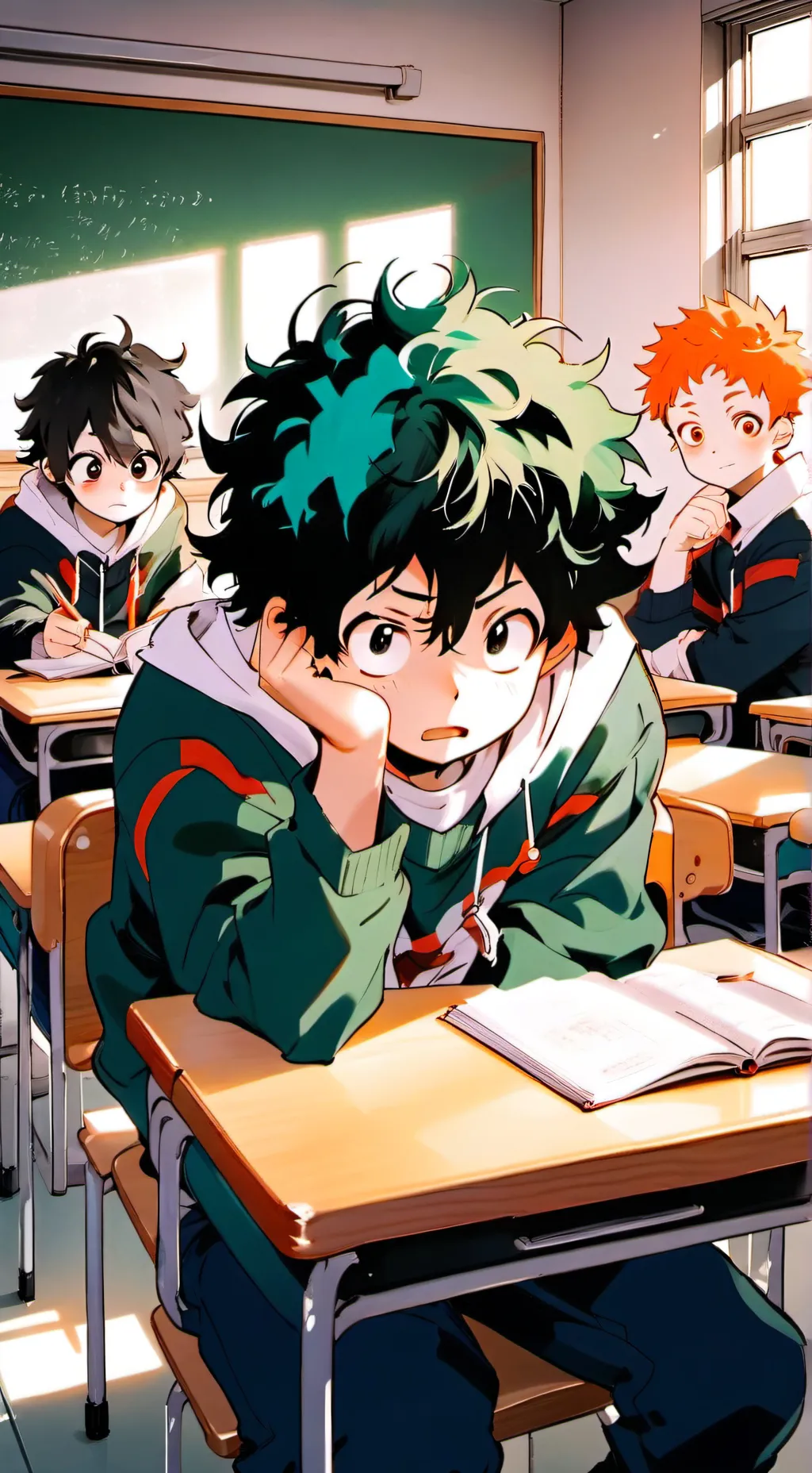 ai character: mha bored background