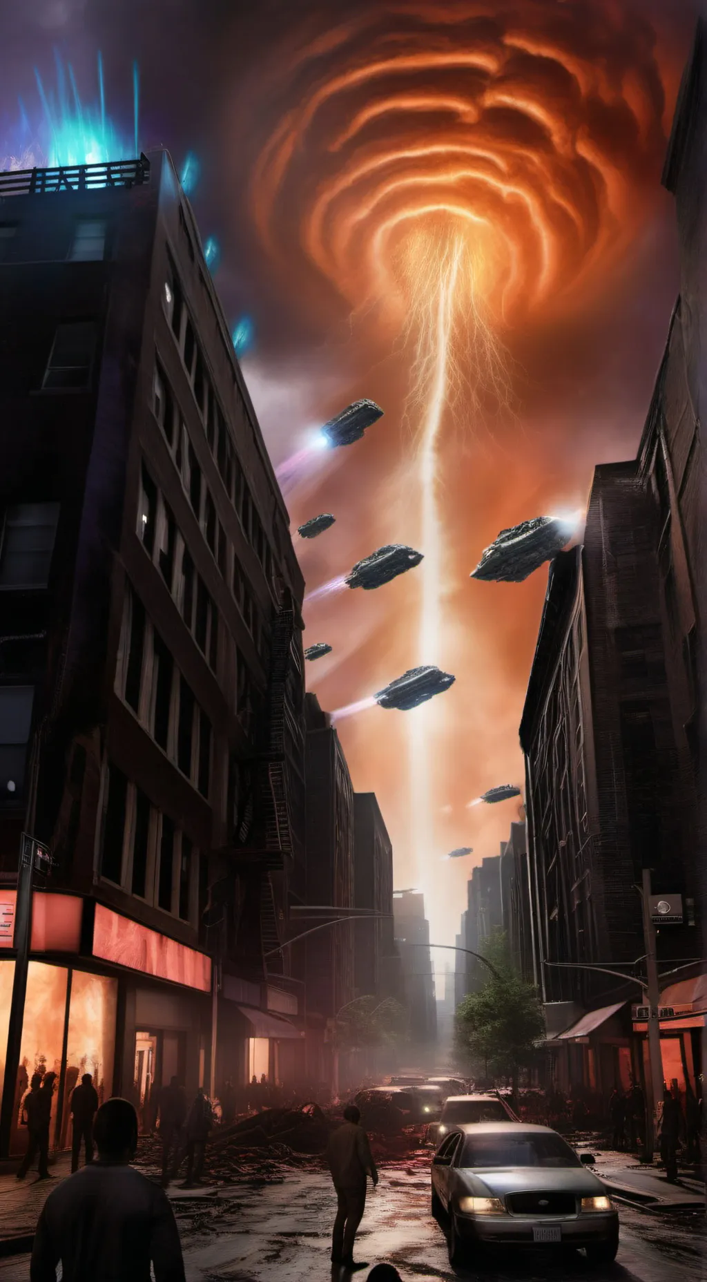 ai character: ALIEN INVASION! background