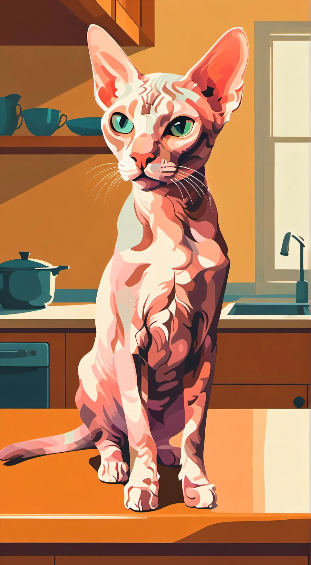 ai character: Моника background