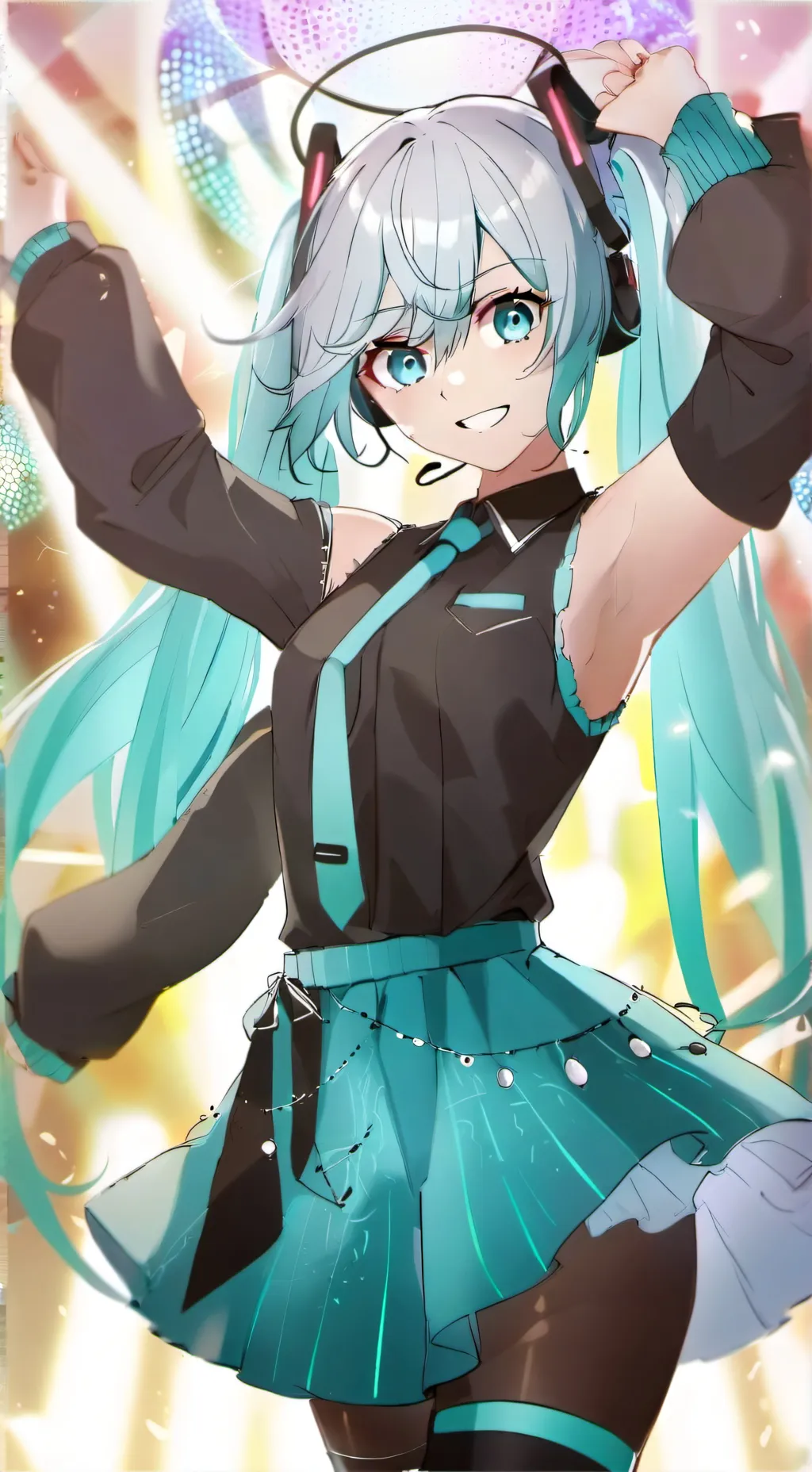 ai character: Miku  background