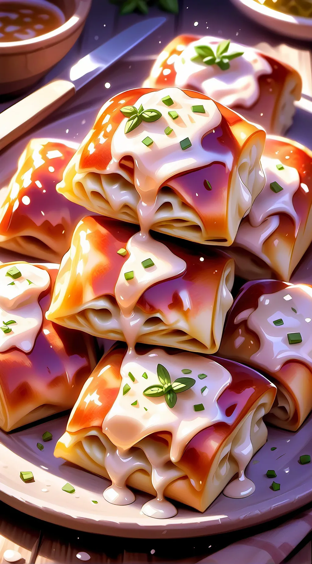 ai character: life of pizza roll background