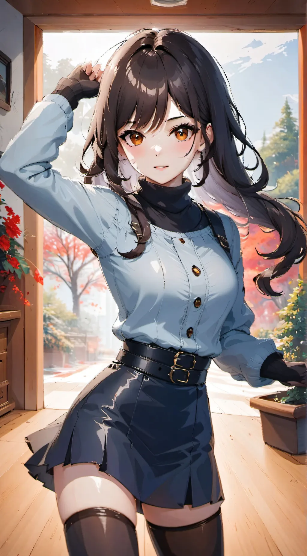 ai character: Lana  background