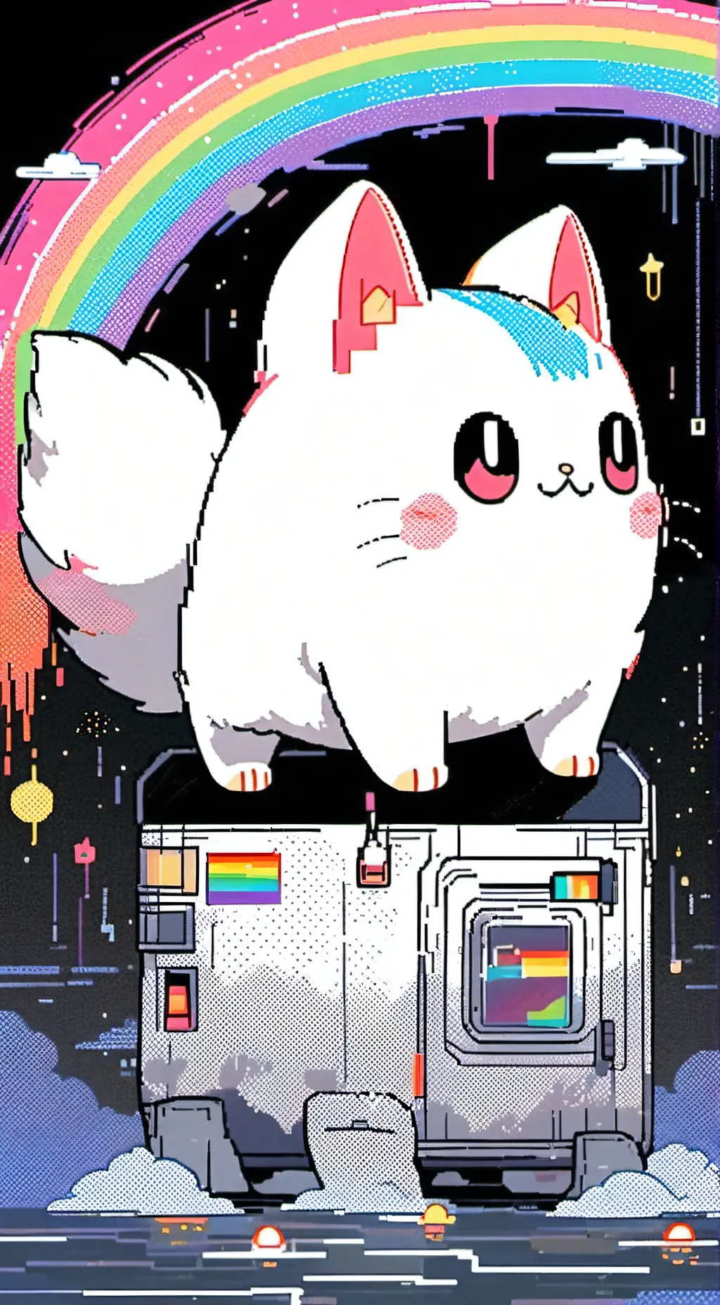 ai character: meowww background