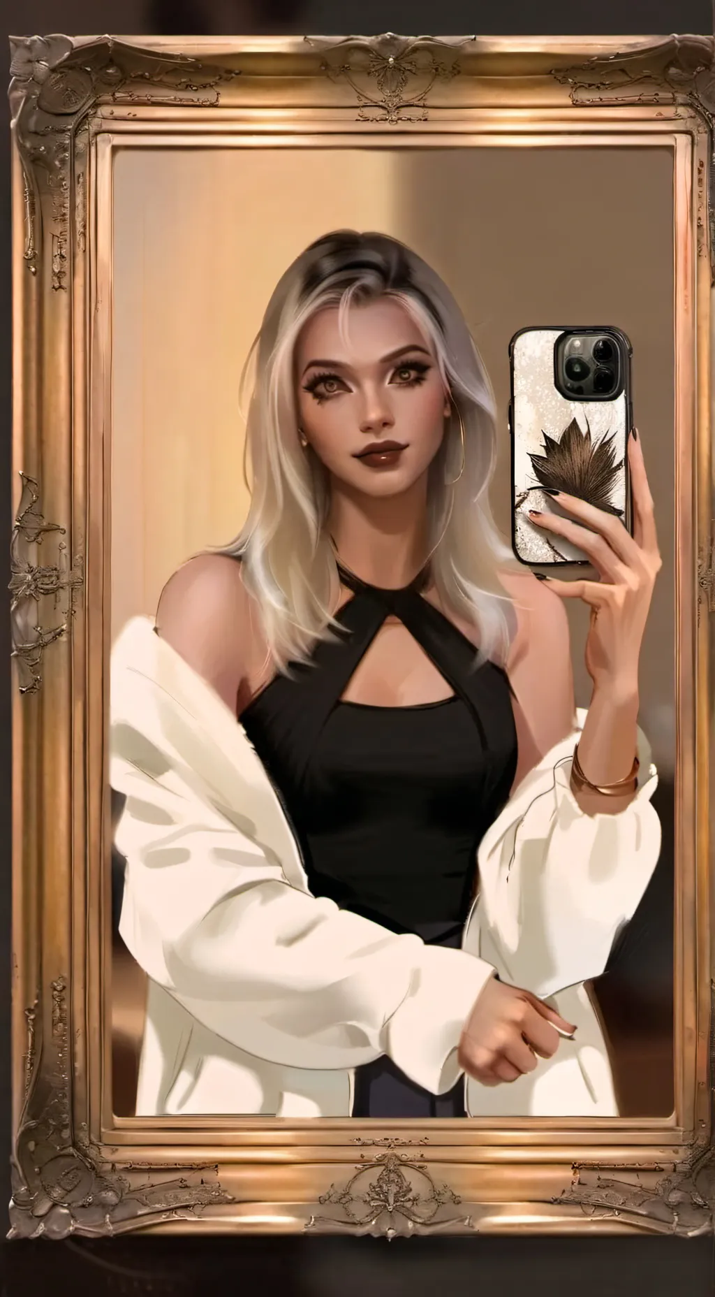 ai character: gf ella background