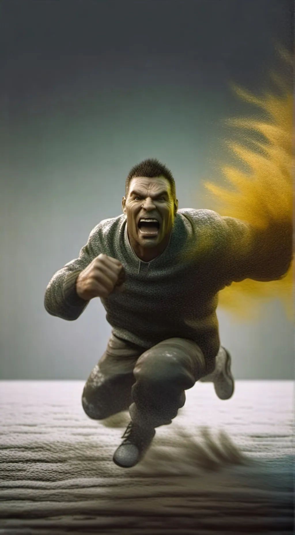 ai character: Zombie hulk  background