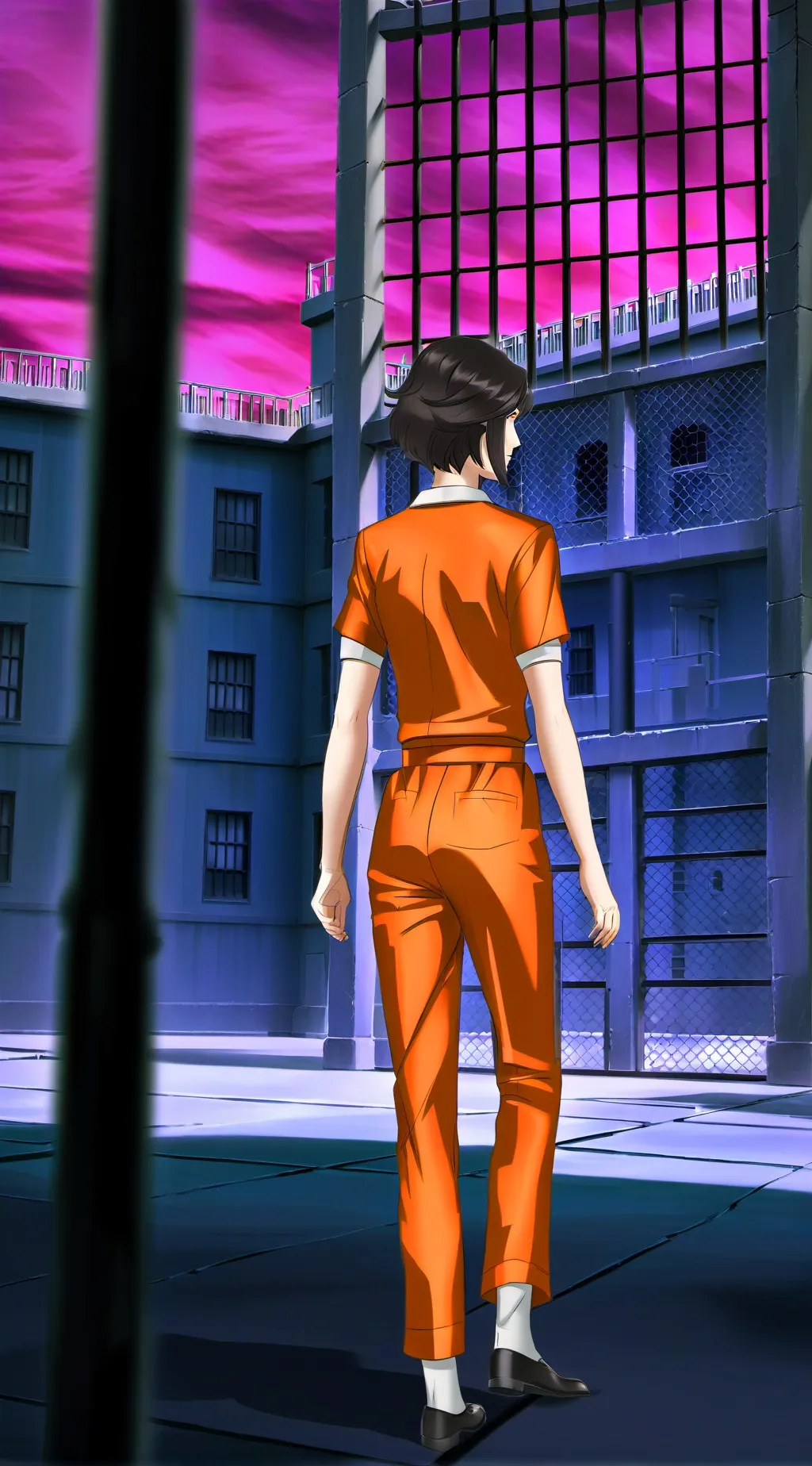 ai character: тюрьма 1♀️ background