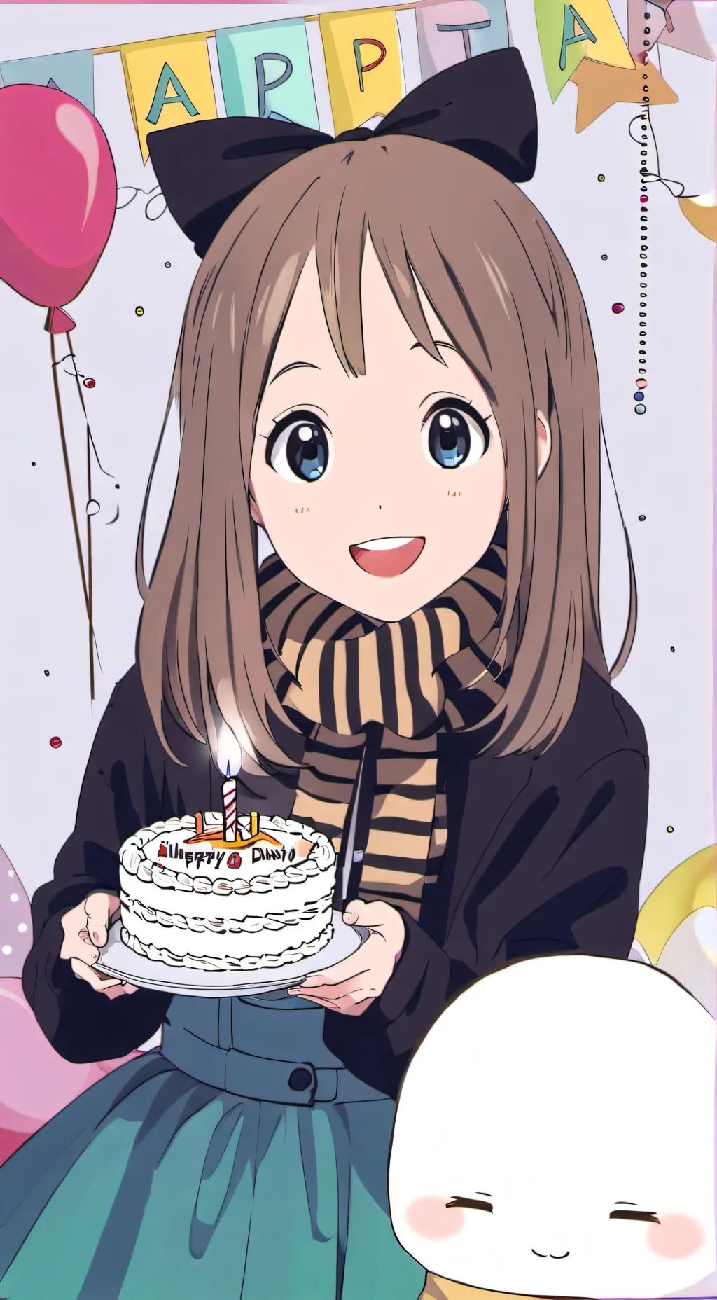 ai character: birthday girl rosa background