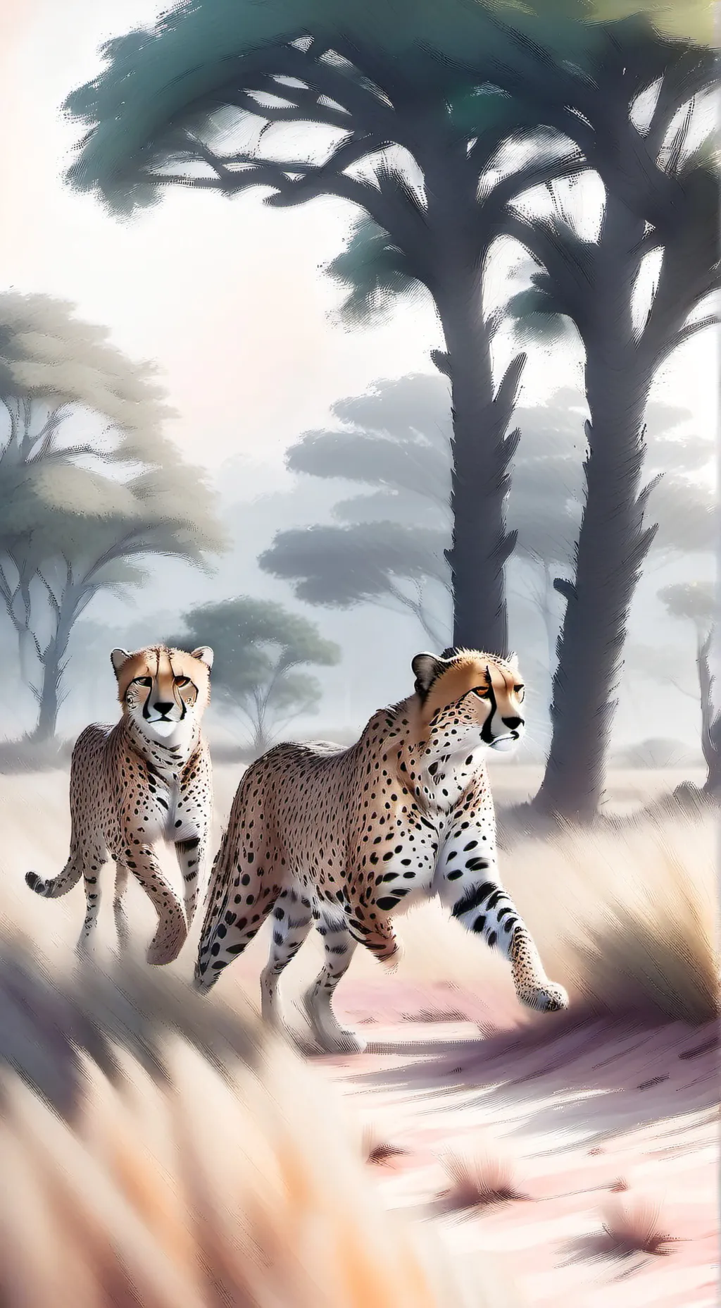ai character: Cheetah life background