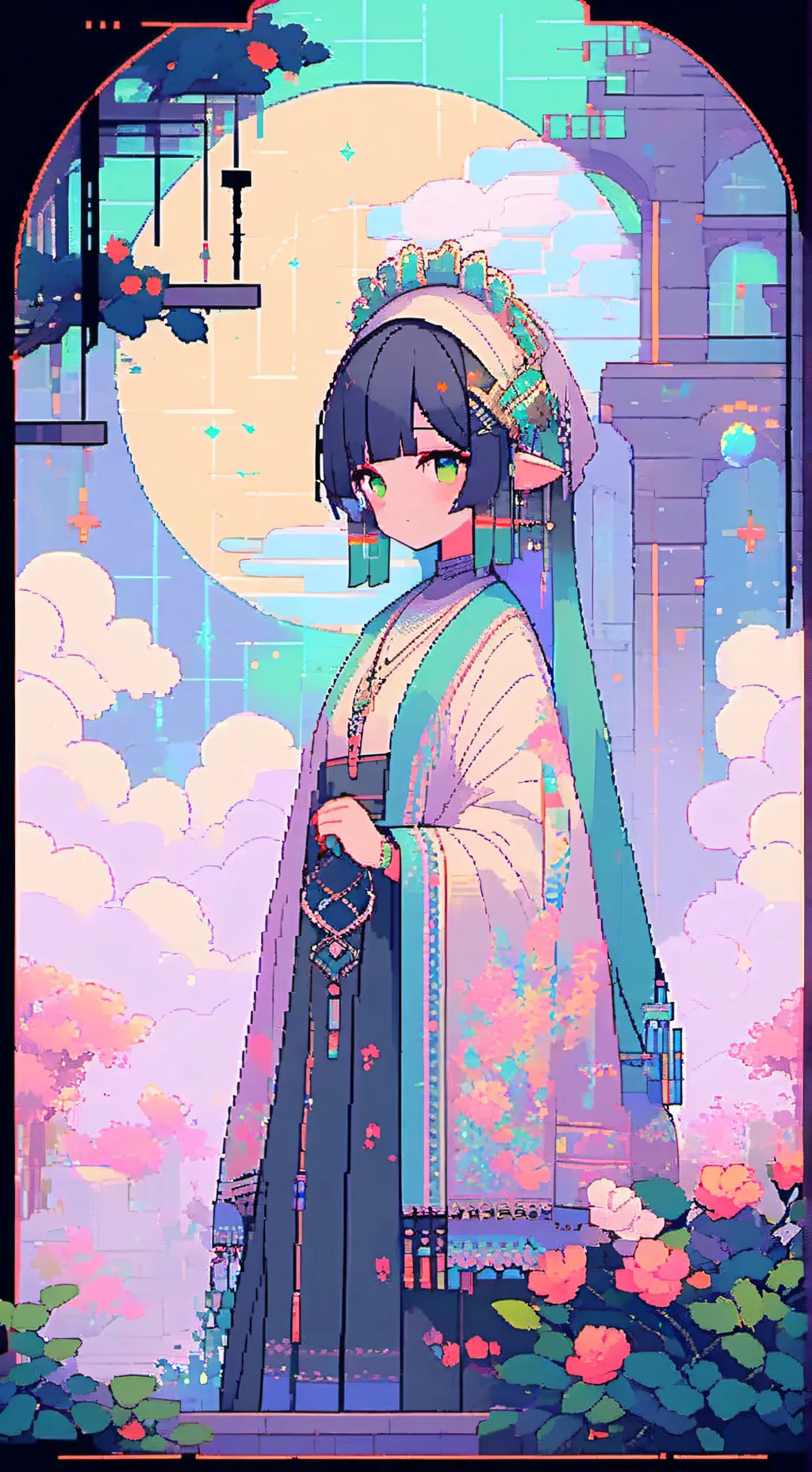 ai character: Nabi x Santi  background