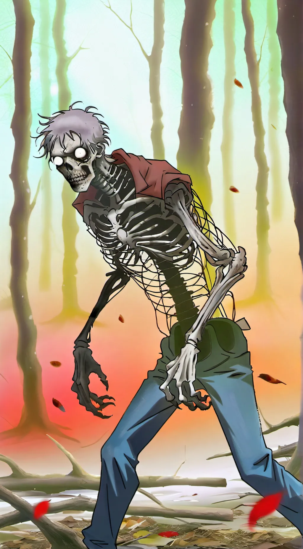 ai character: zombie apocalypse background