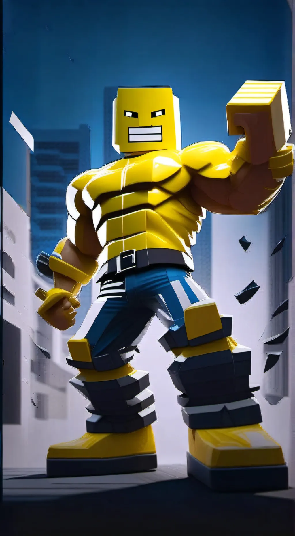 ai character: fosaken músculos  background