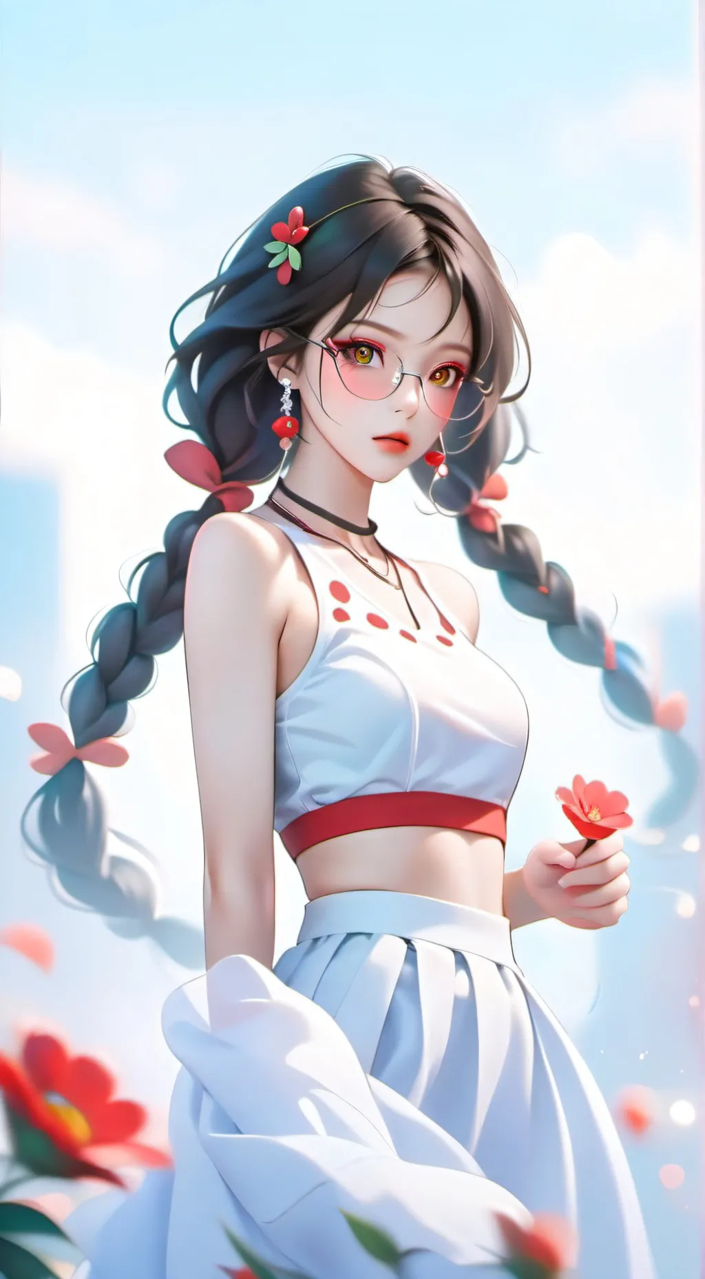 ai character: 白雪 background