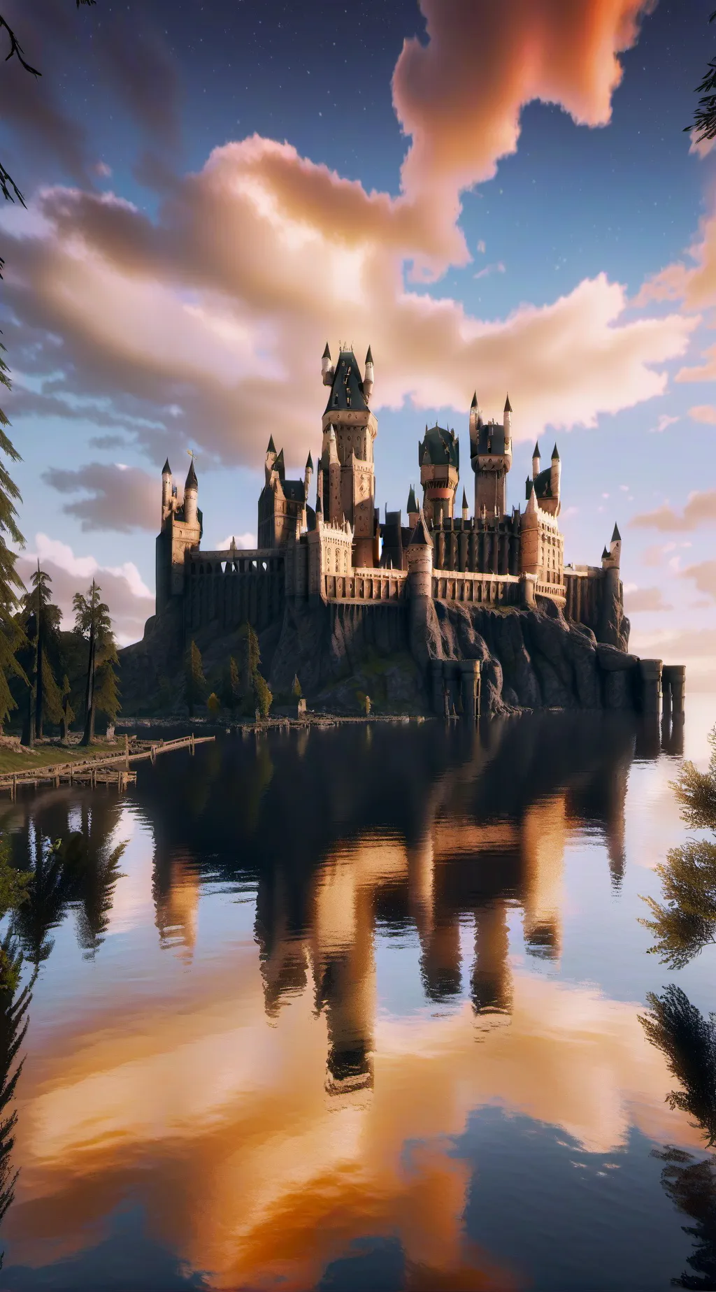 ai character: Hogwarts  background