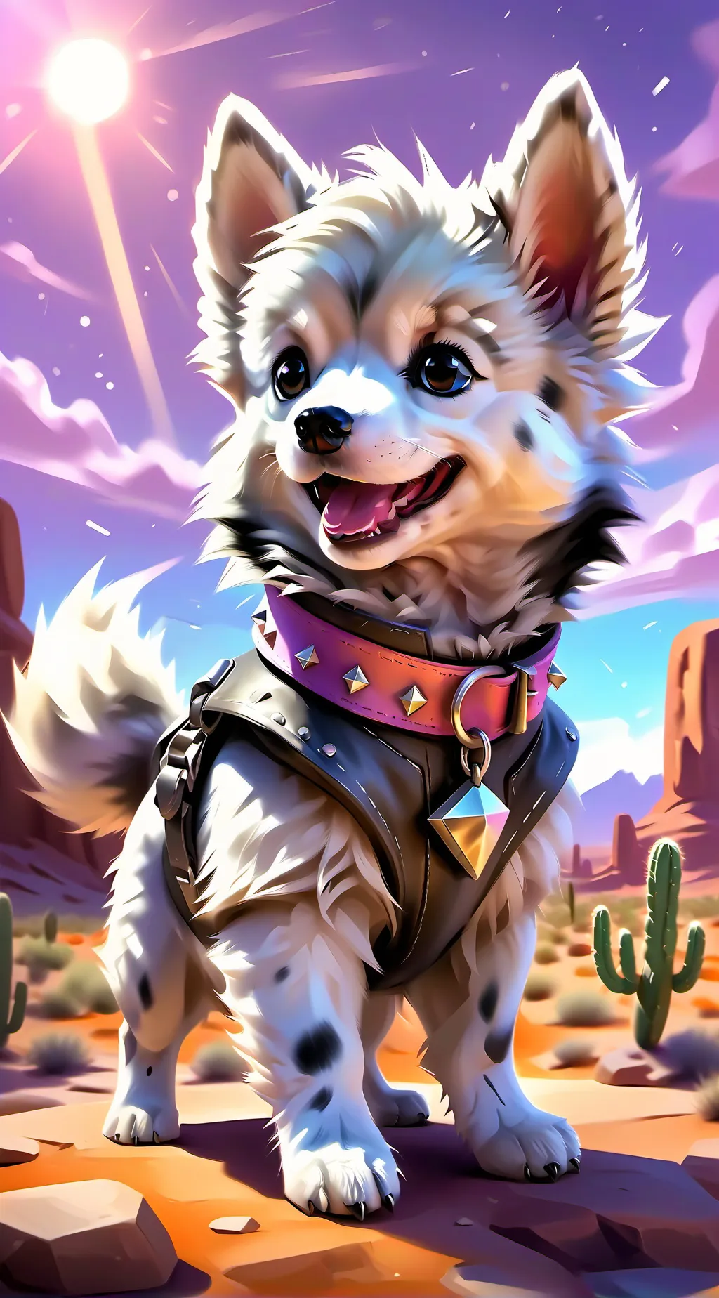 ai character: Crazy pebble...  background