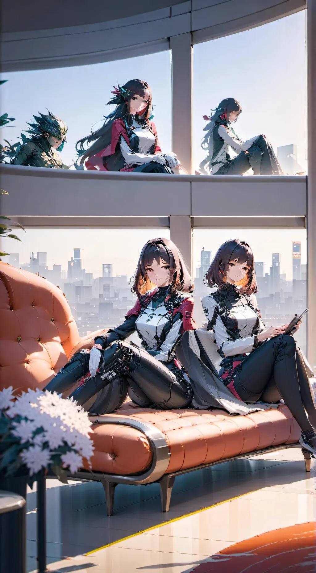 ai character: Android girls🤖 background