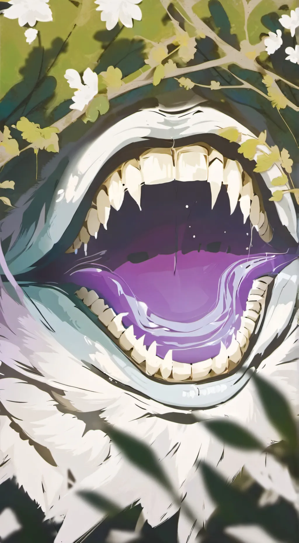 ai character: chomper (girl😏) background