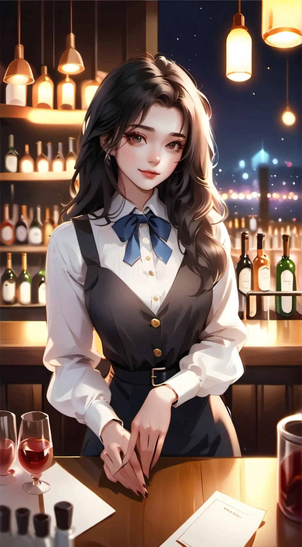 ai character: Lila background