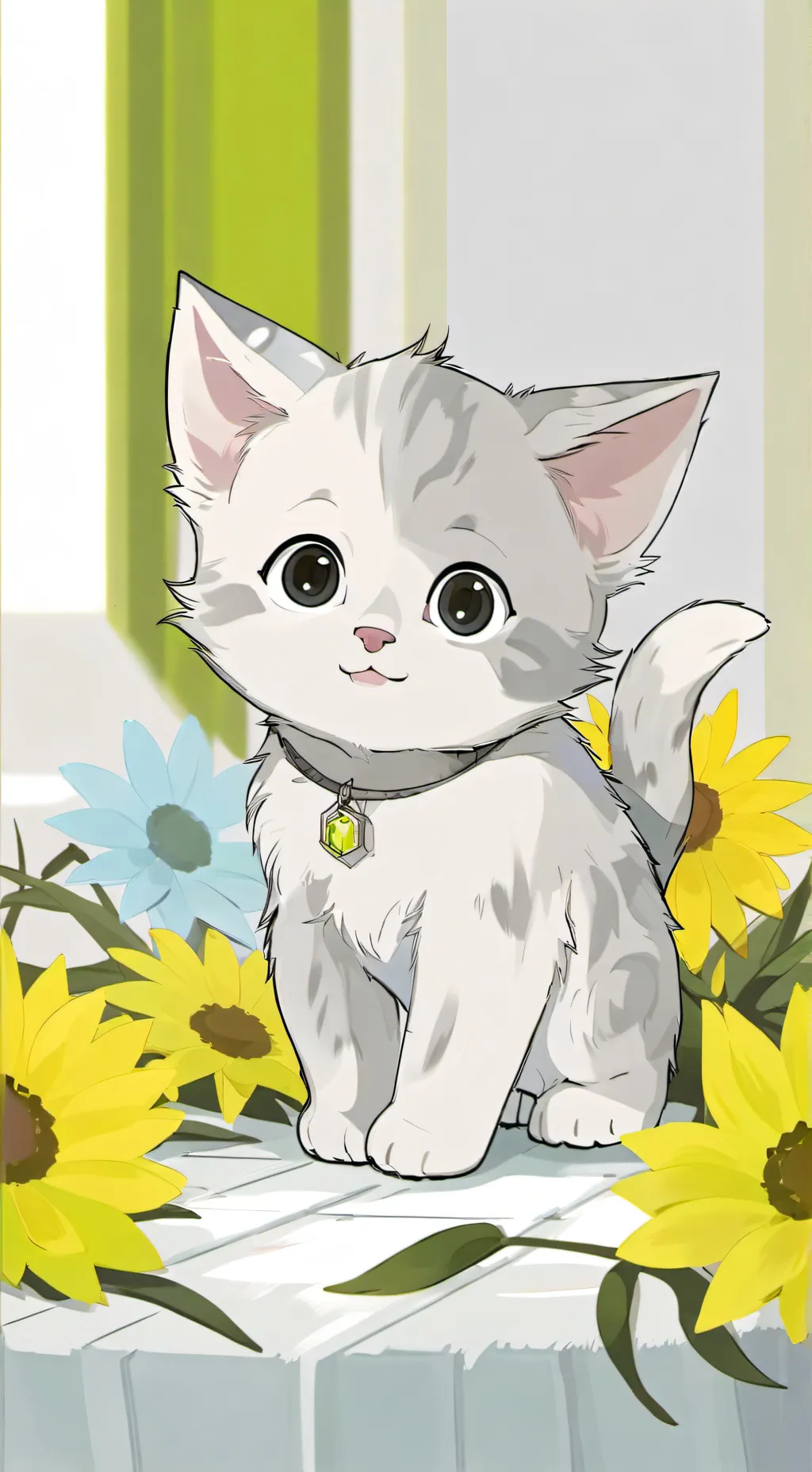 ai character: Kitty  background