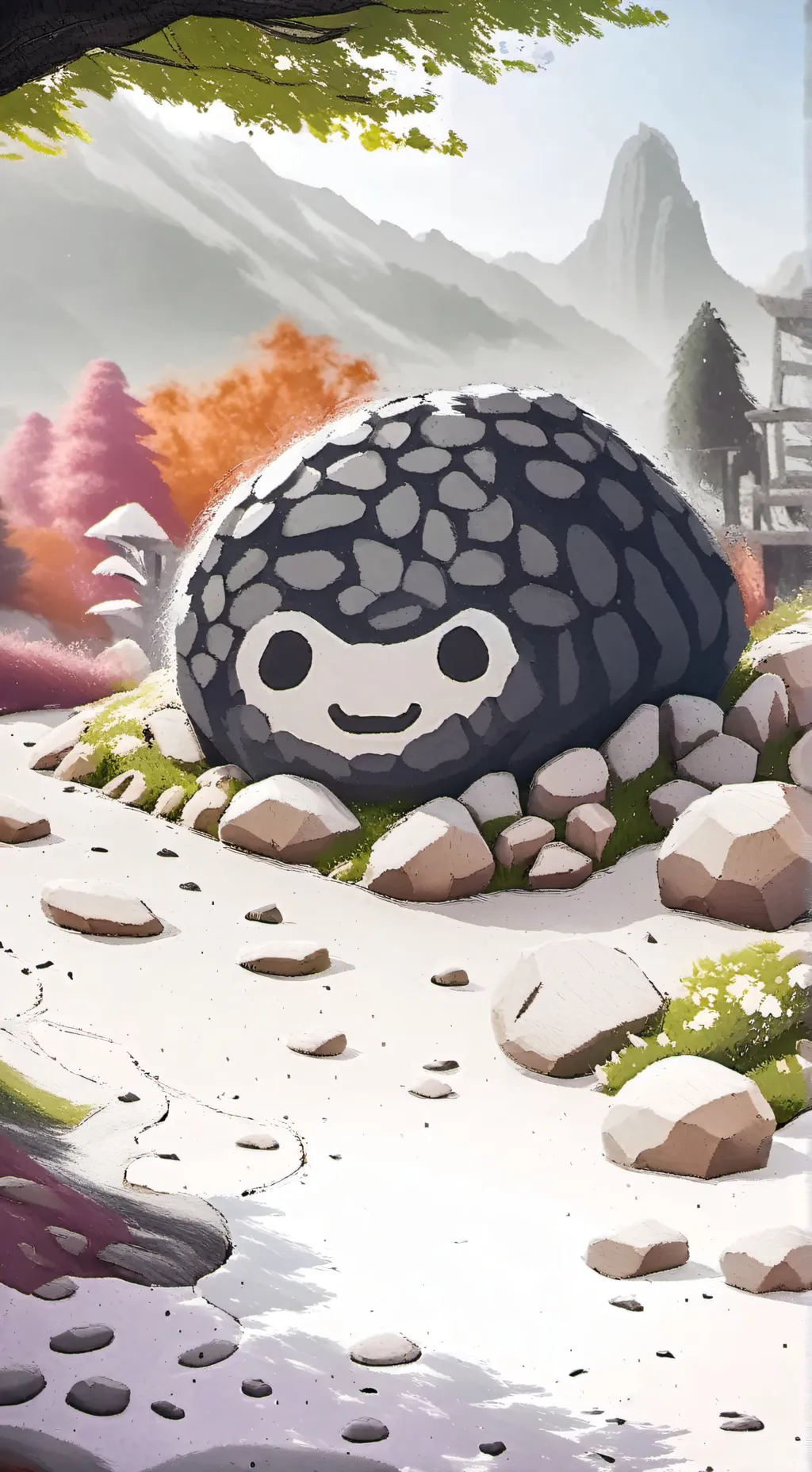 ai character: |~🪨pebble🪨~| background