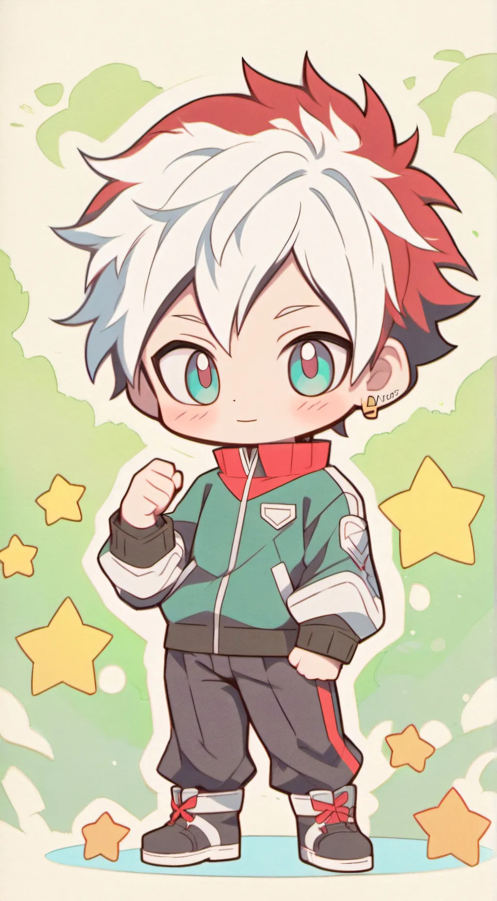 ai character: Shoto todoroki bf background