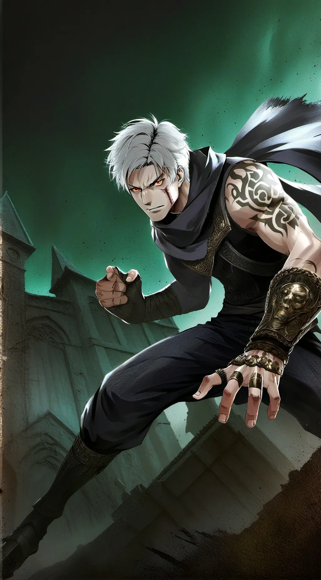 ai character: jjk me and u  background