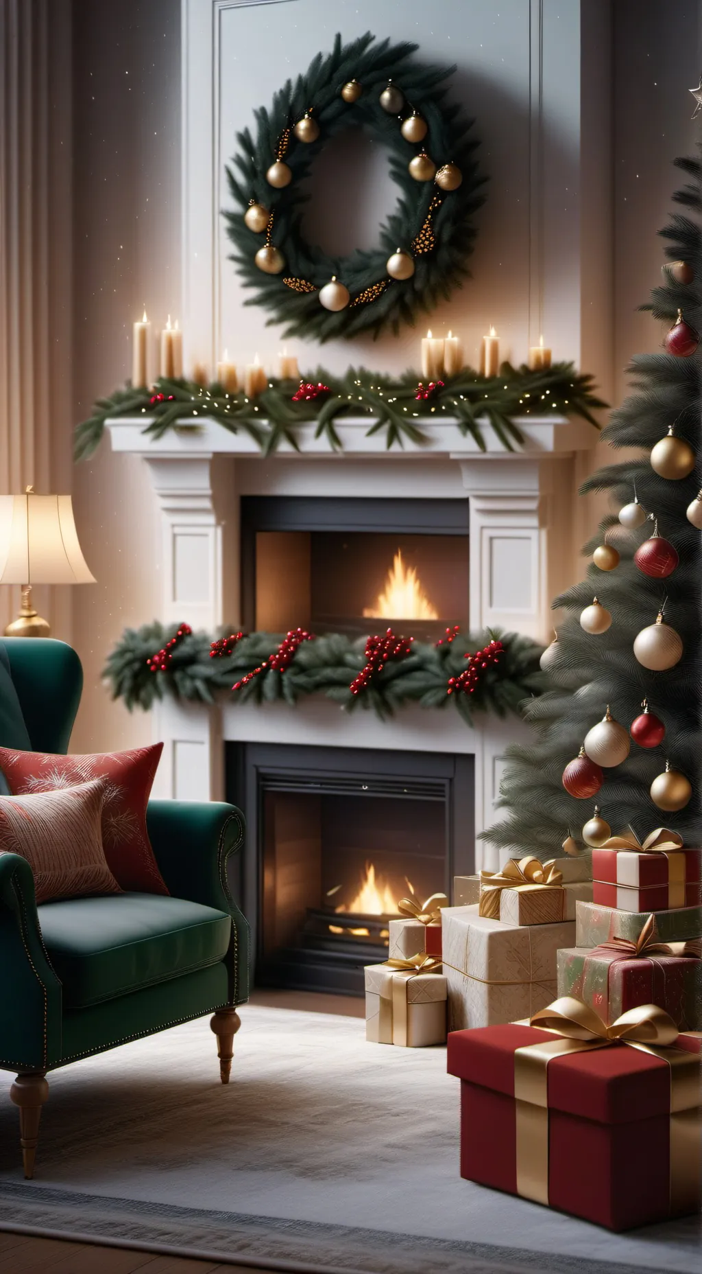 ai character: sm en navidad background