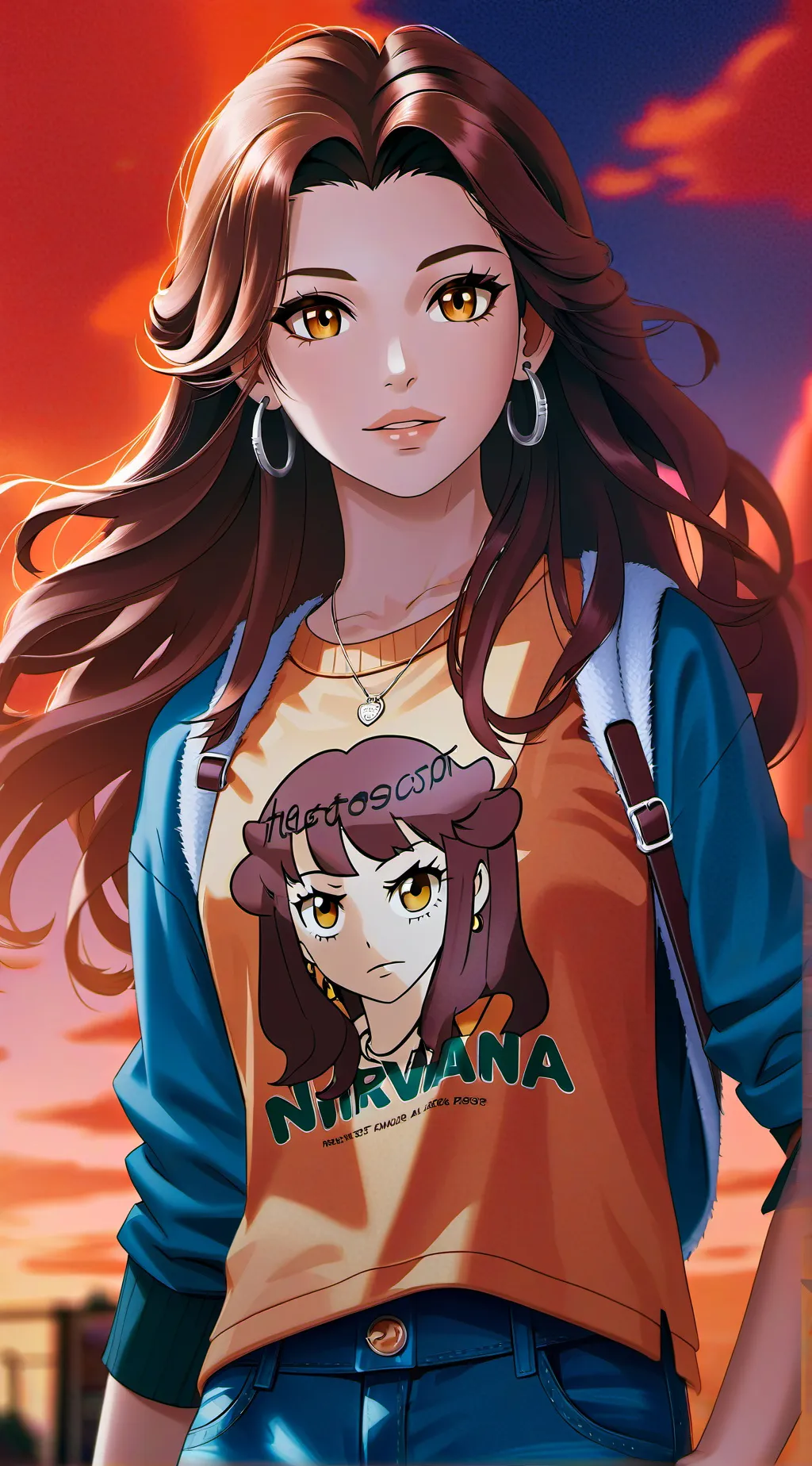 ai character: 90s Fabiola background