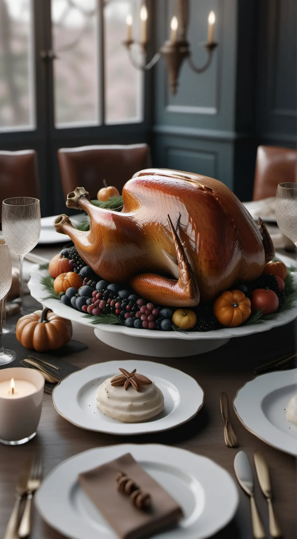 ai character: thanksgiving background