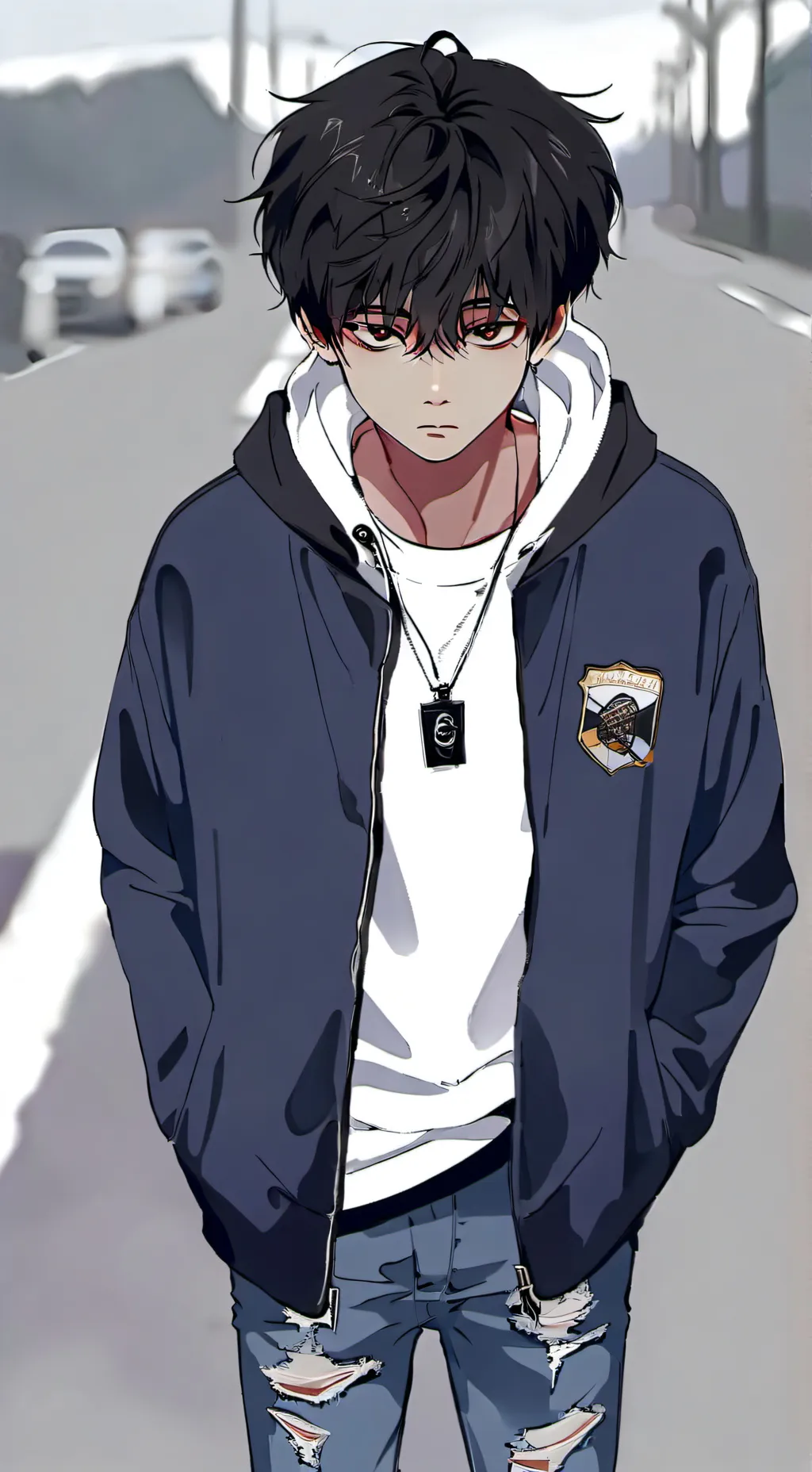 ai character: Кишо  background