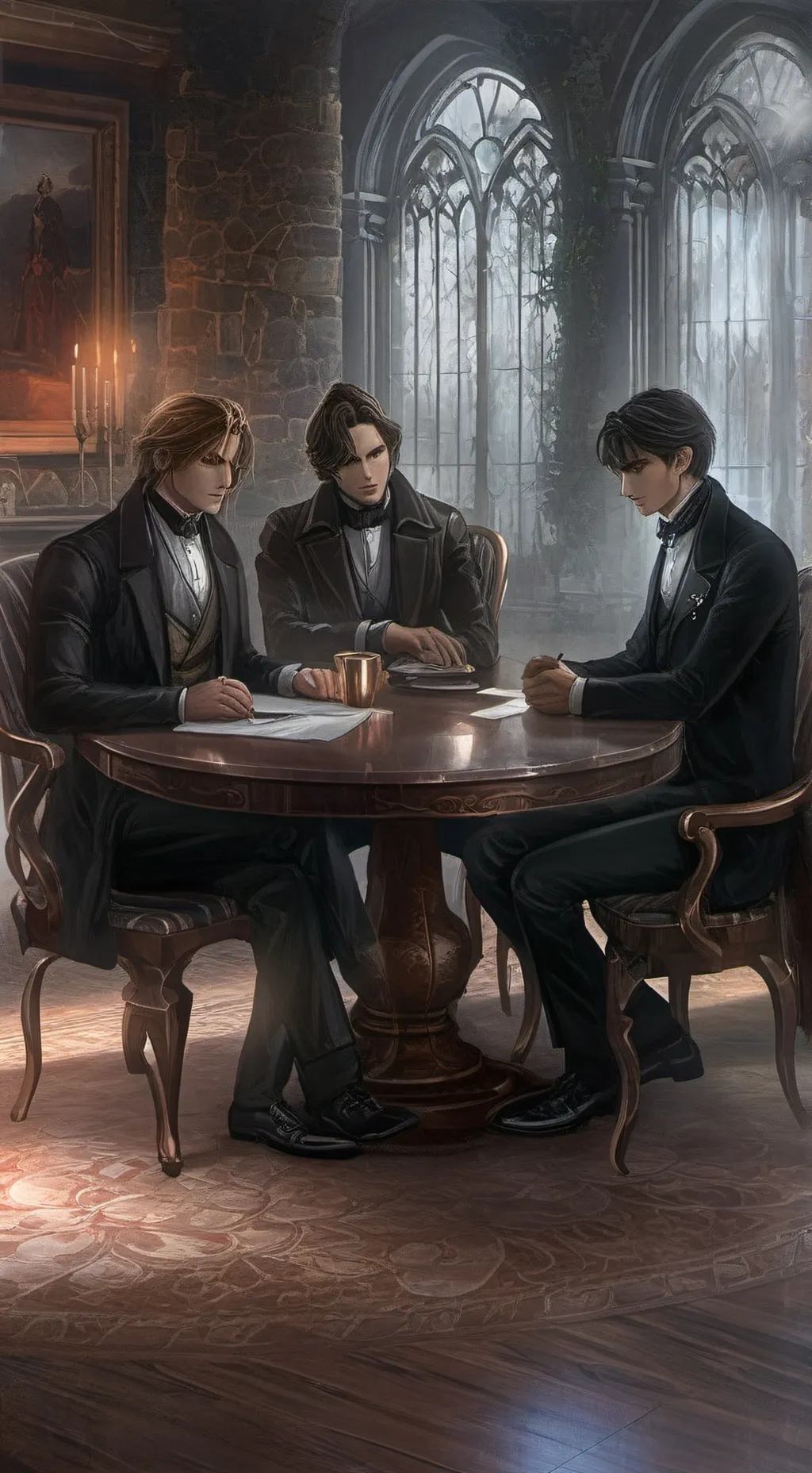 ai character: Théodore  background