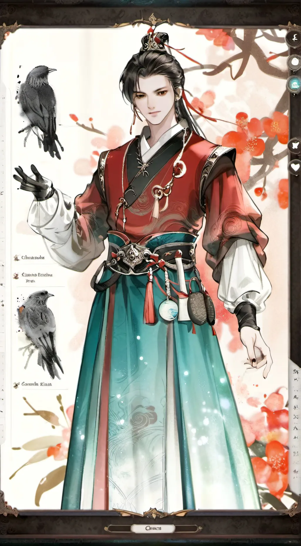 ai character: La vestía  background