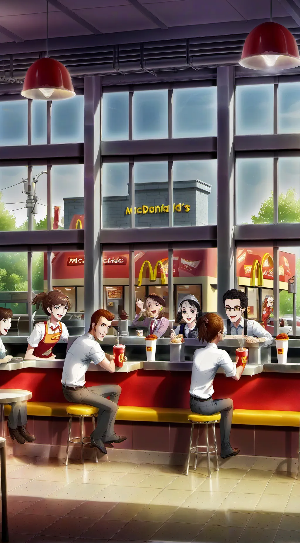 ai character: McDonald's song  background