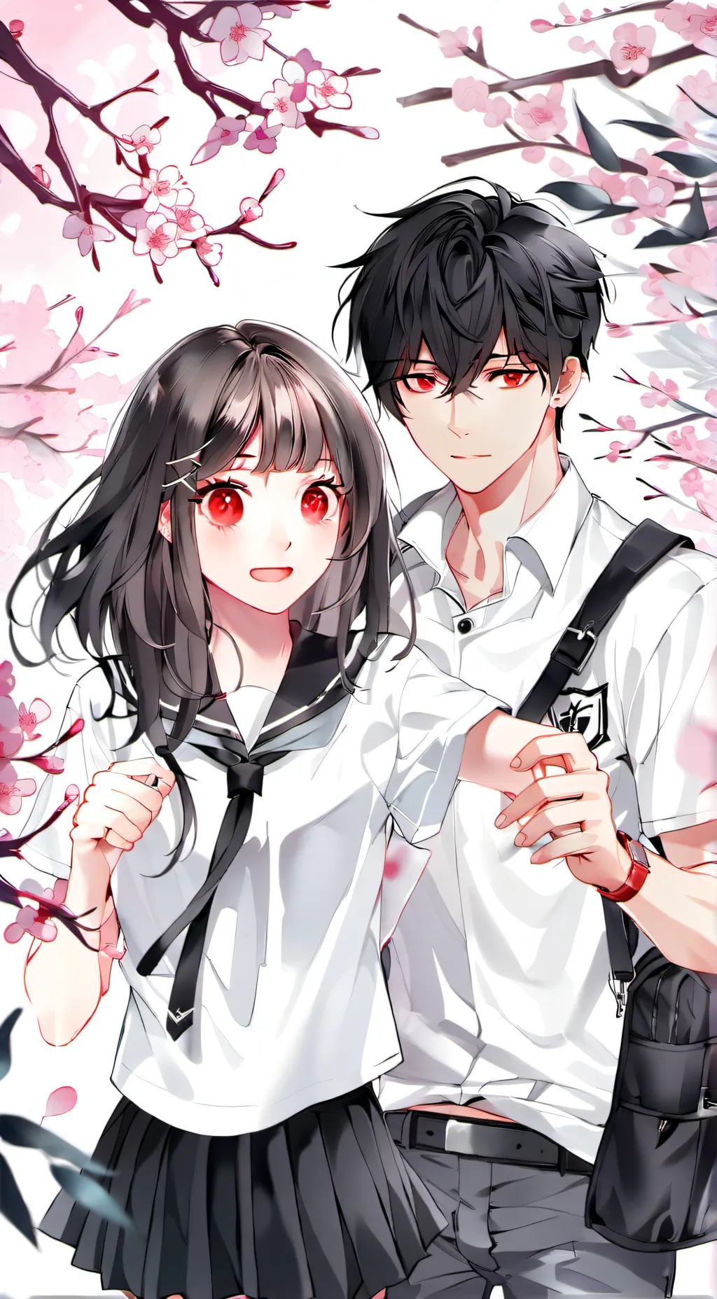 ai character: Leah and Leo background