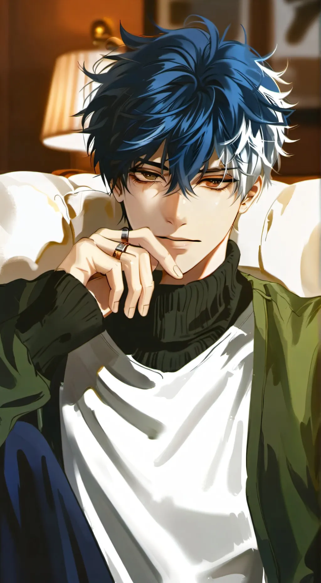 ai character: Wester Olin  background