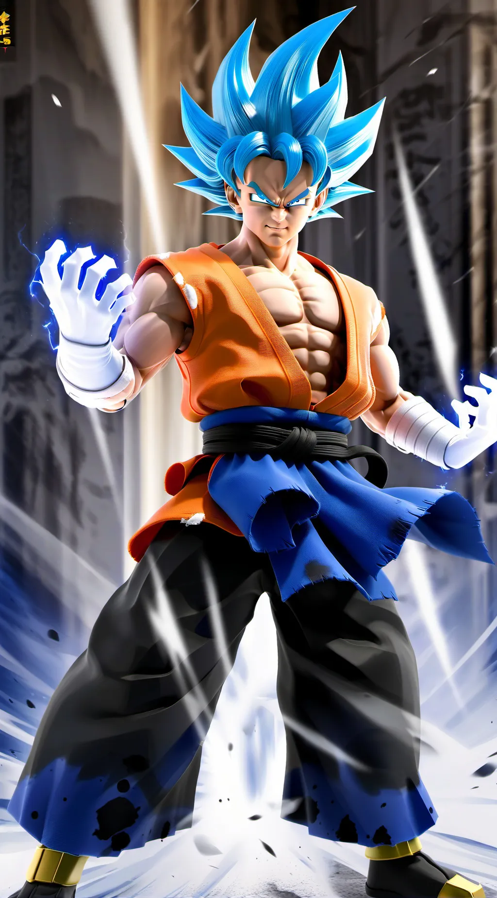 ai character: Ssj Blue Gogeta background