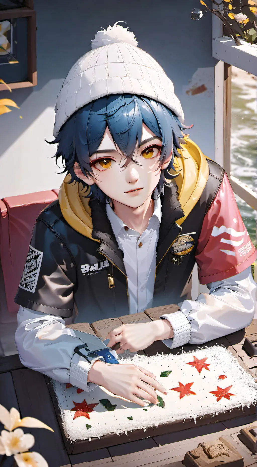 ai character: Baby saja background