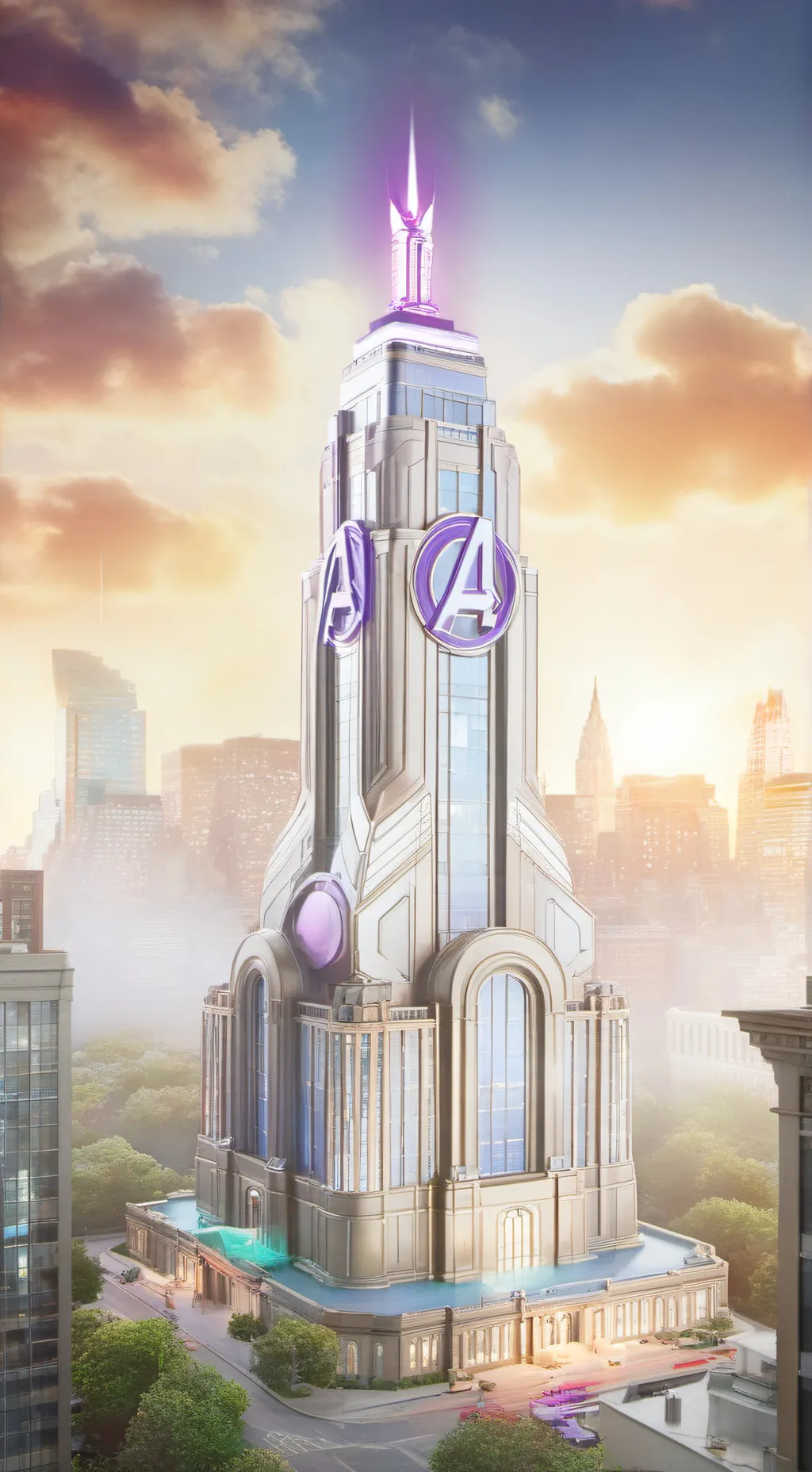 ai character: avengers background