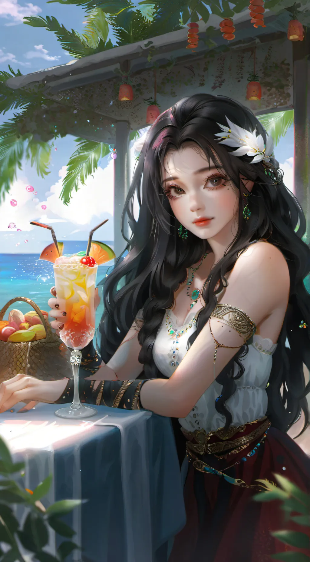 ai character: Coraline background