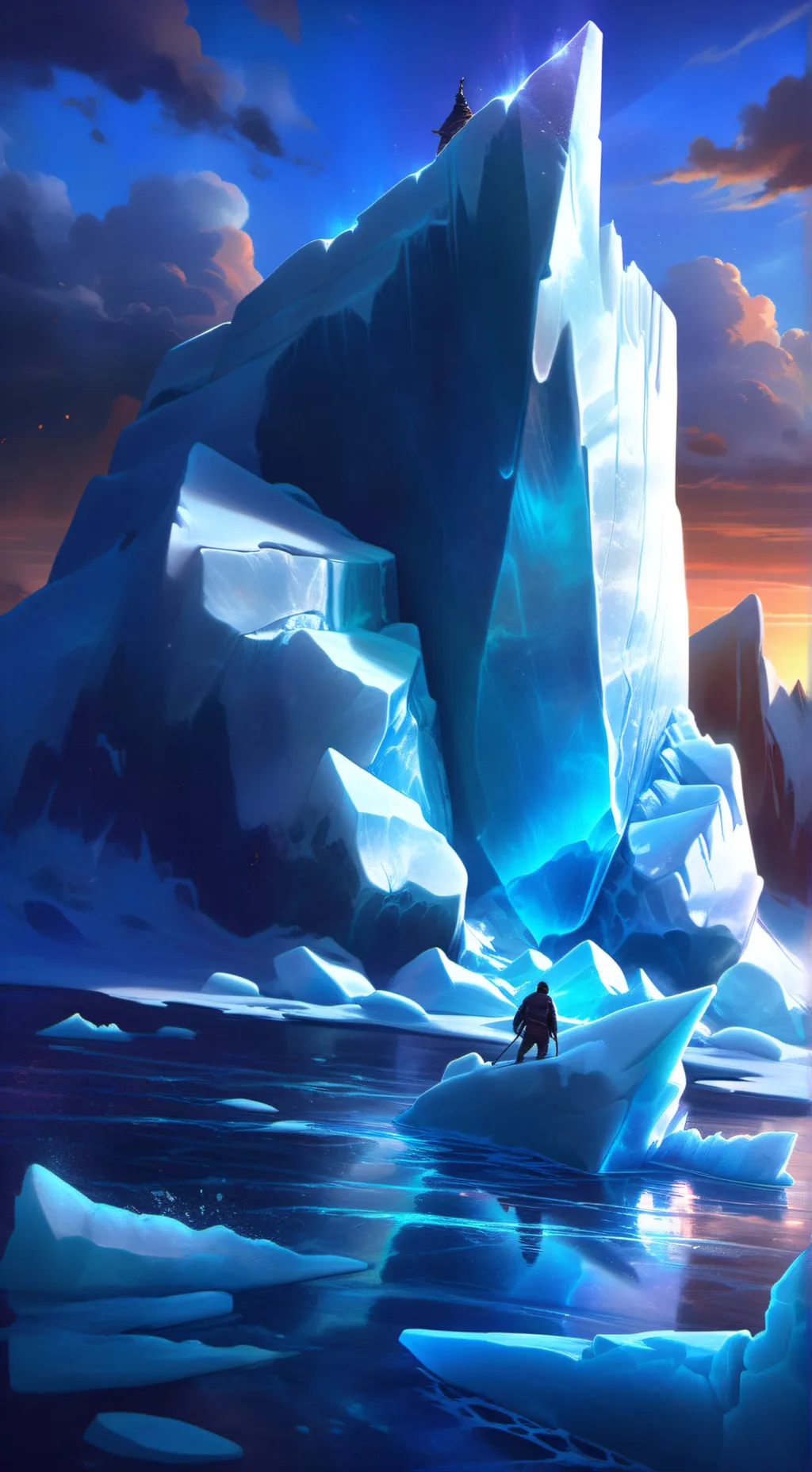 ai character: Iceberg 🥶 background