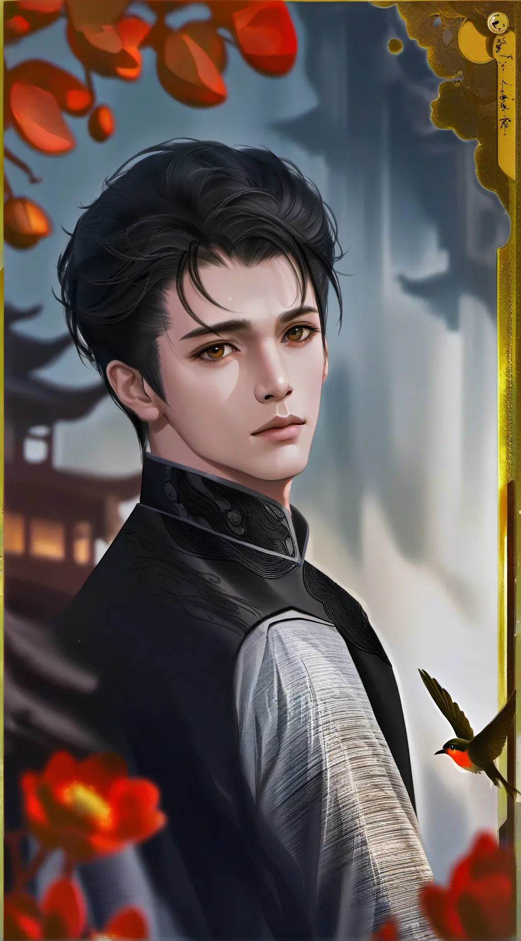 ai character: SHUT IT background